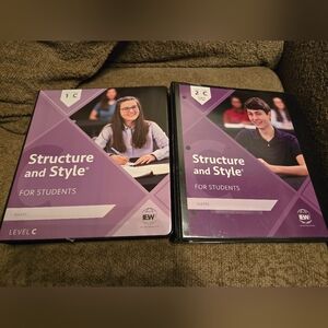 New IEW Structure & Style for Students Year 1 Level C & Year 2 Level C + Binder